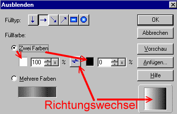 Ausblenden